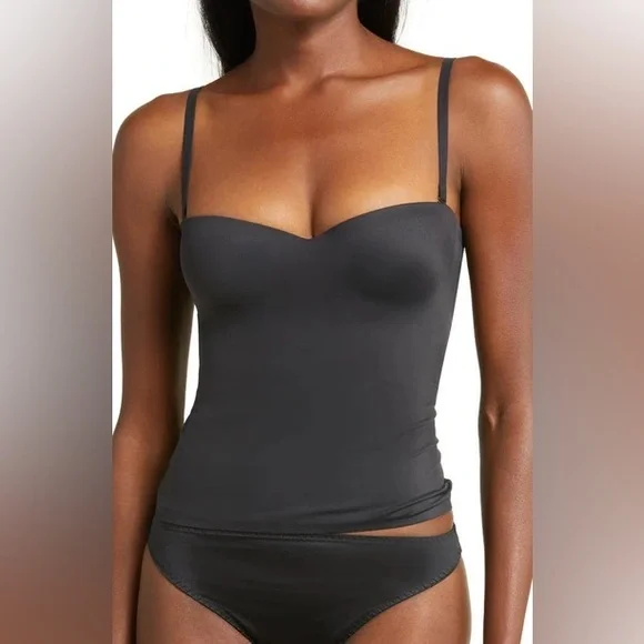 SKIMS CONTOUR LIFT UNDERWIRE TANK TOP ONYX BLACK L Large NEW NWT